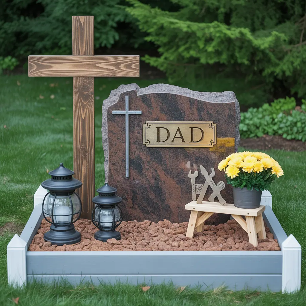 fathers day grave decoration