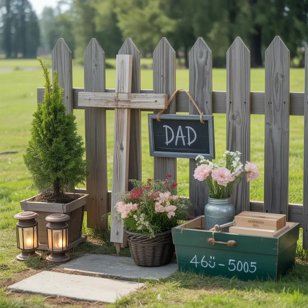 fathers day grave decoration