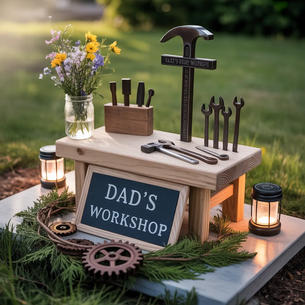 fathers day grave decoration