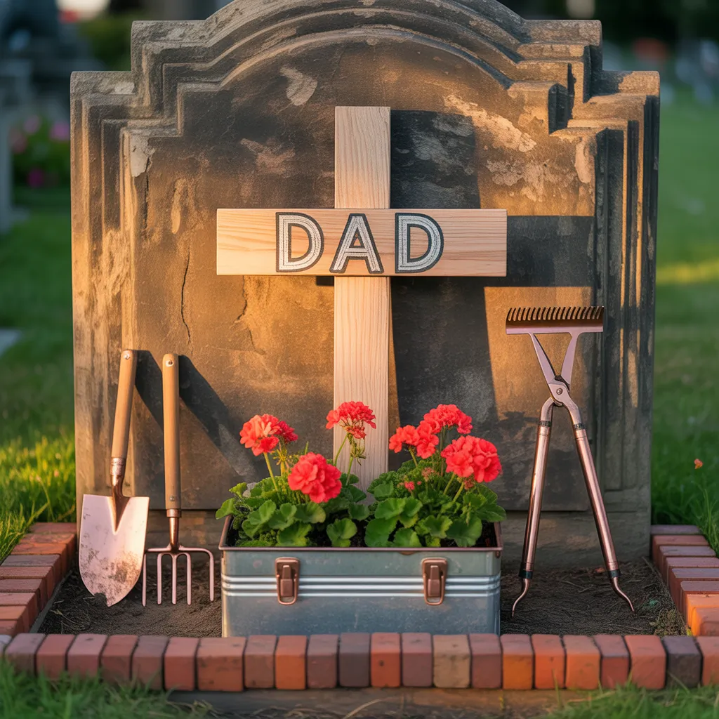 fathers day grave decoration