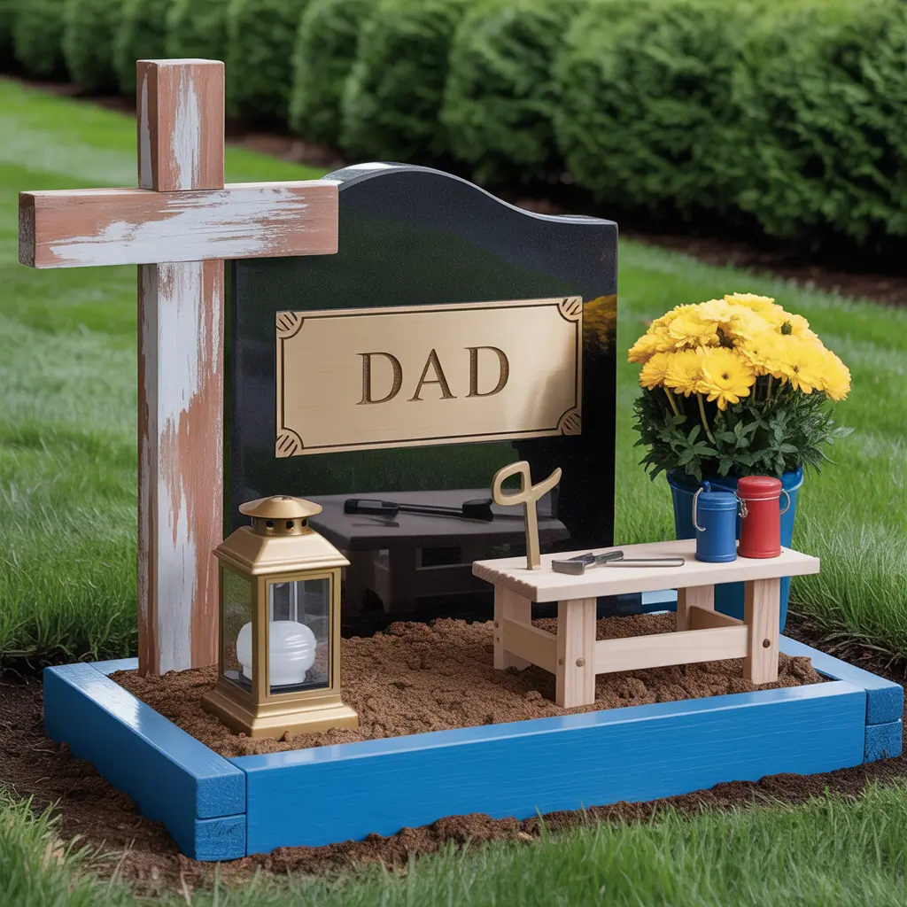 fathers day grave decoration