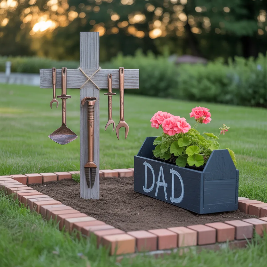 fathers day grave decoration