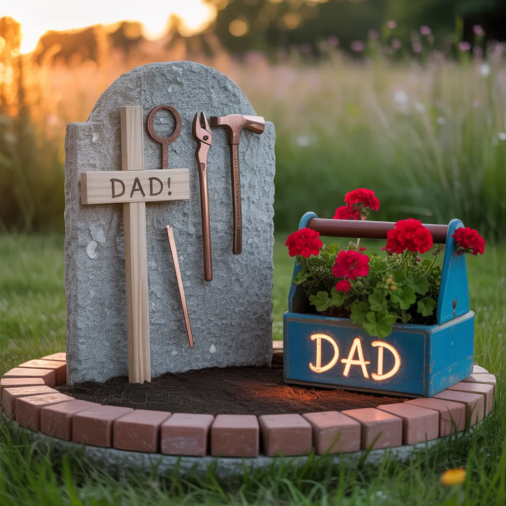 fathers day grave decoration