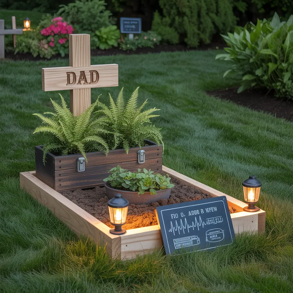 fathers day grave decoration