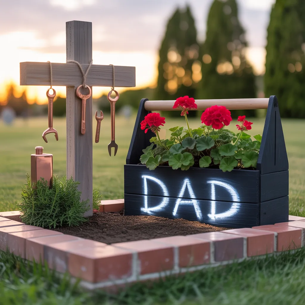 fathers day grave decoration