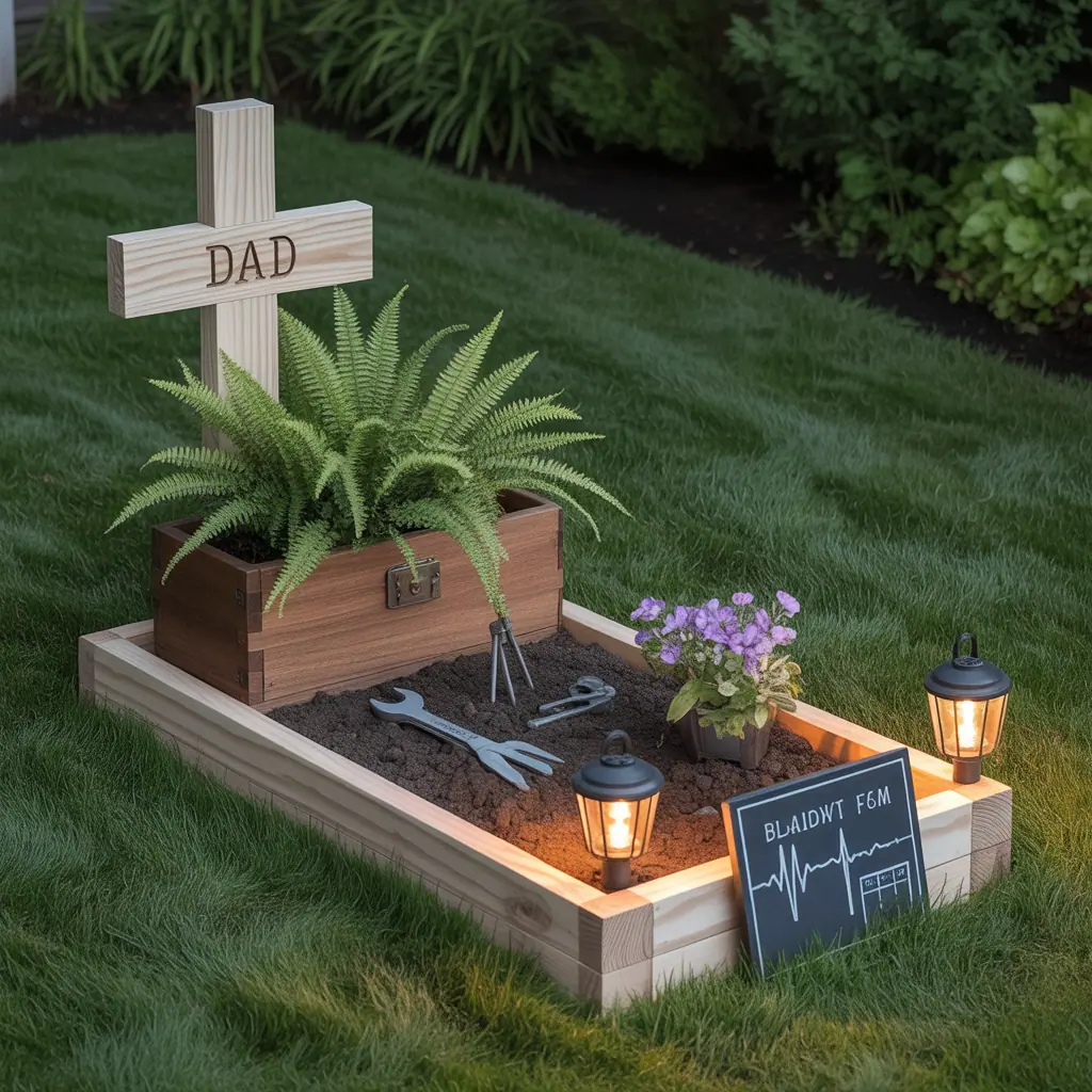 fathers day grave decoration
