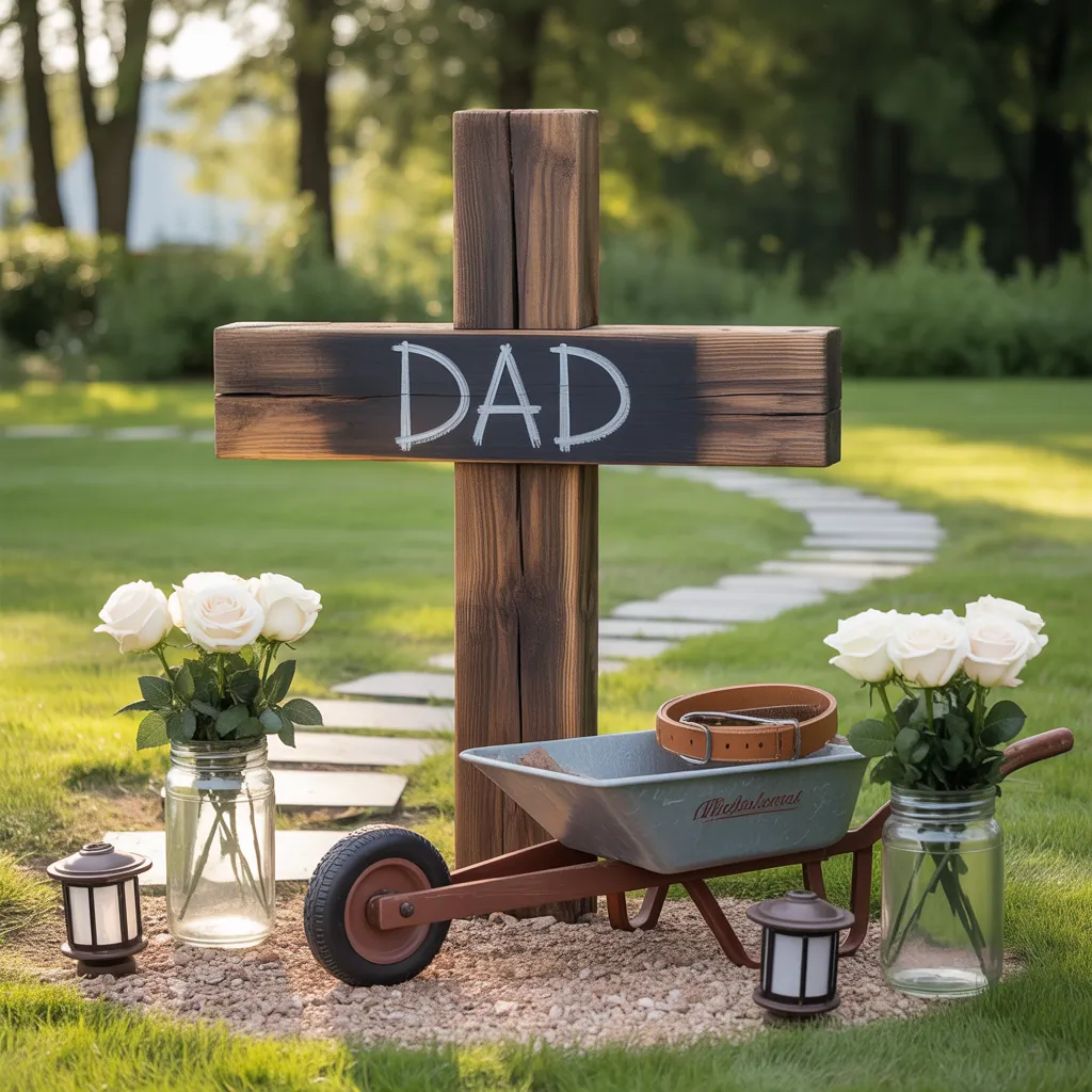 fathers day grave decoration