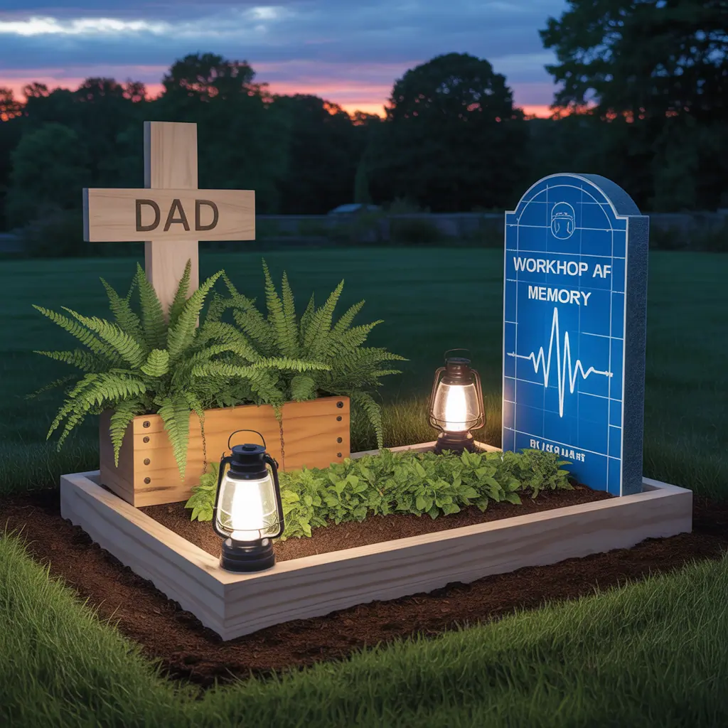 fathers day grave decoration