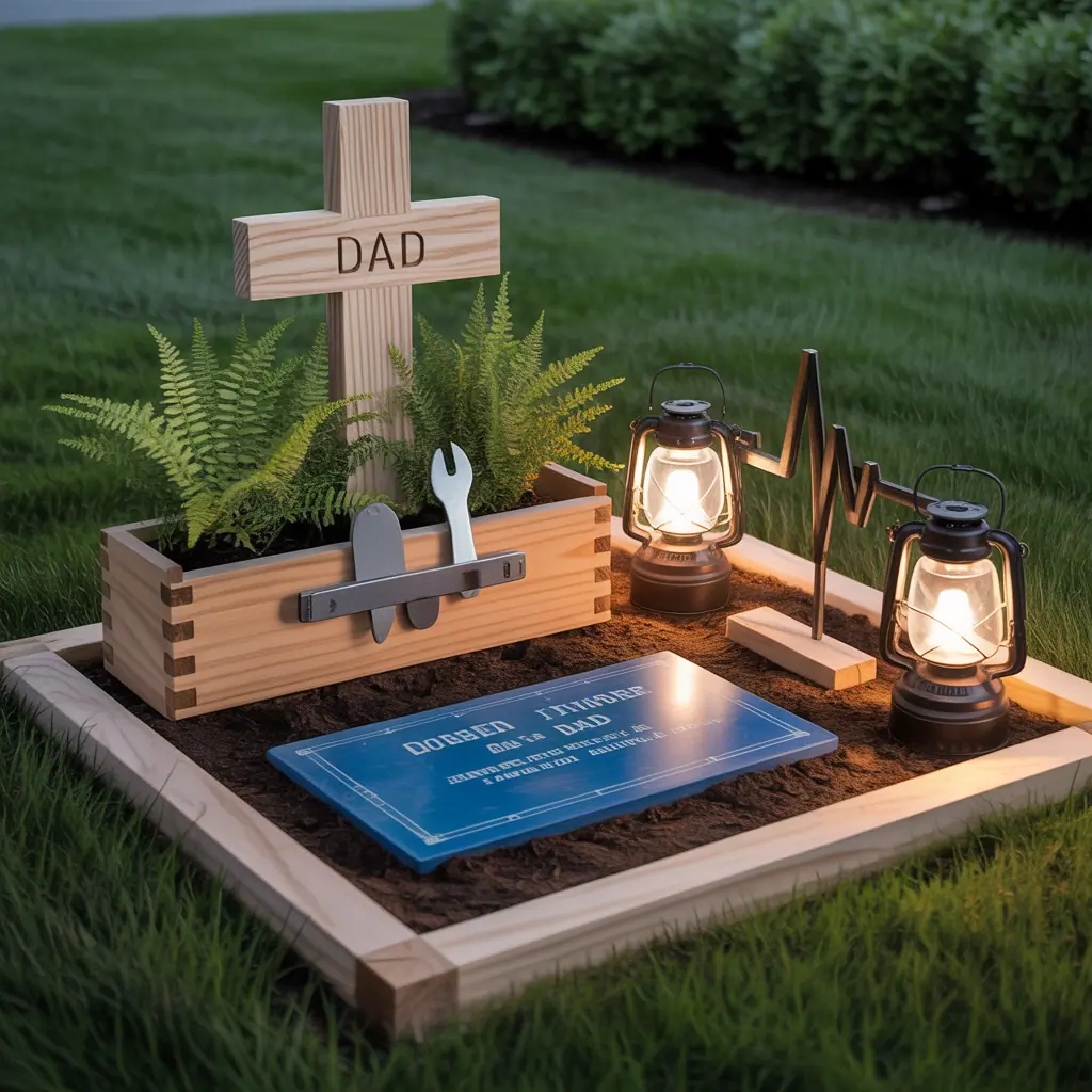 fathers day grave decoration
