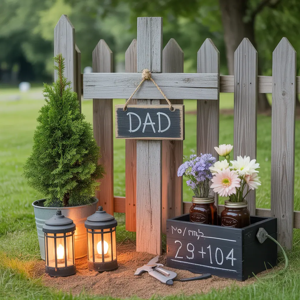 fathers day grave decoration