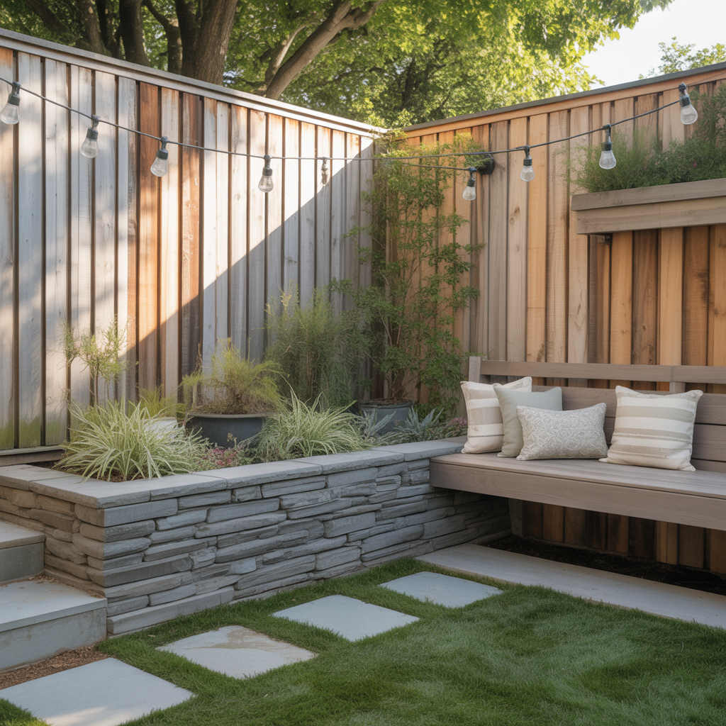 fence and retaining wall ideas