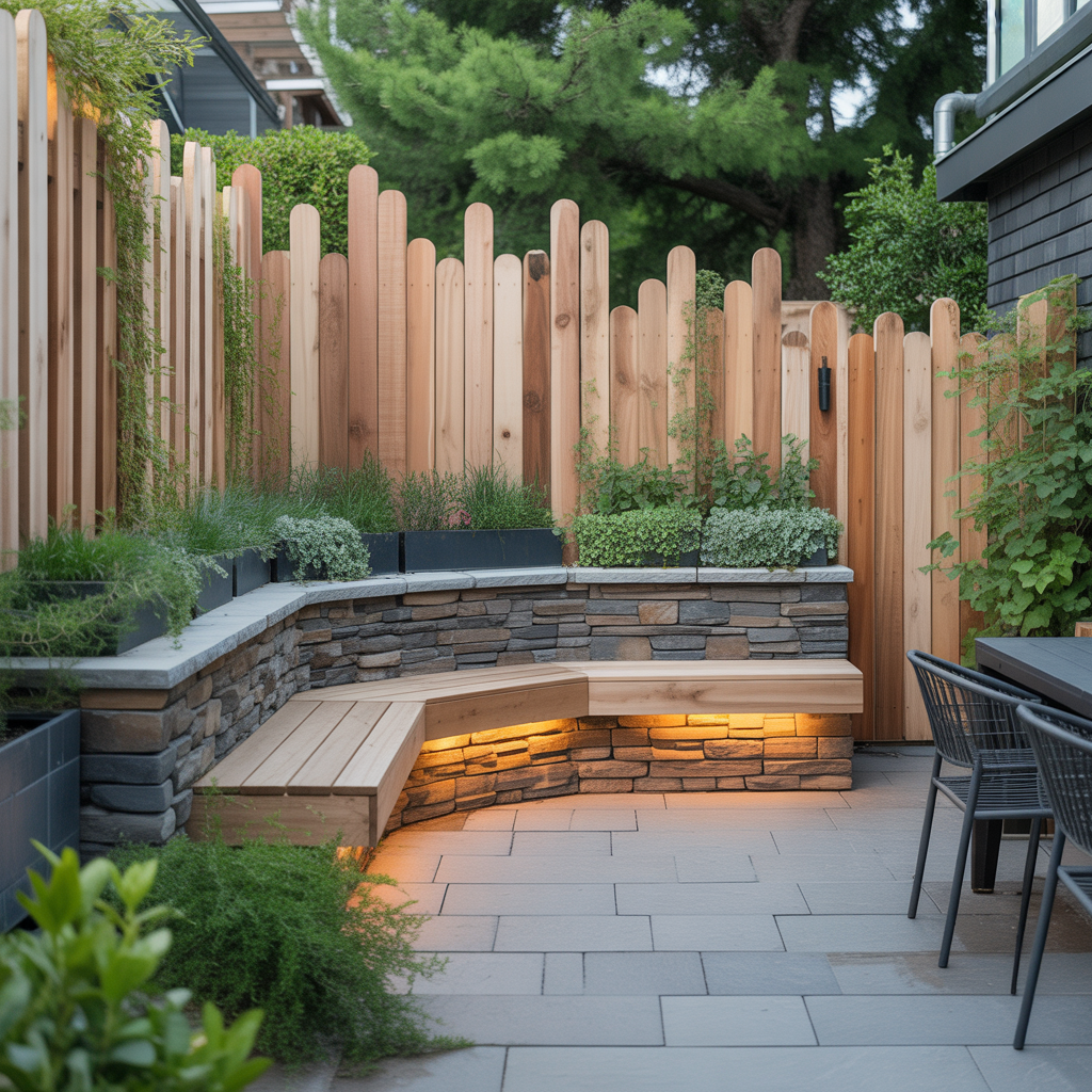 fence and retaining wall ideas