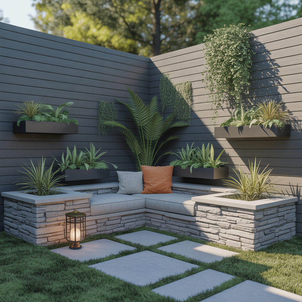 fence and retaining wall ideas