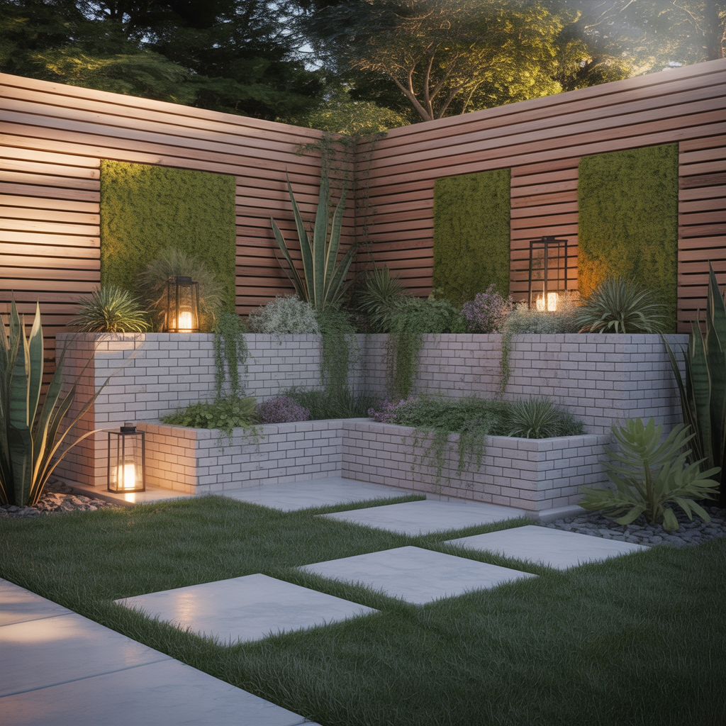 fence and retaining wall ideas