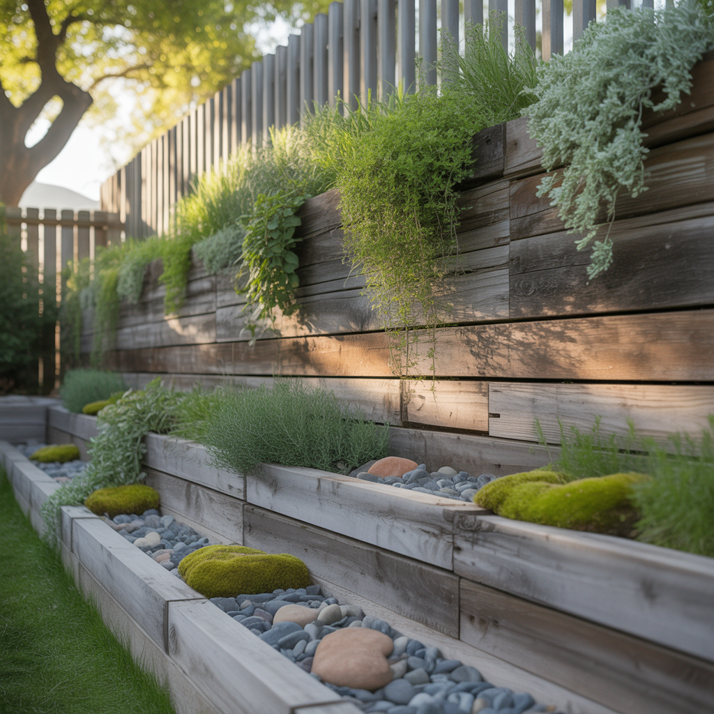 fence and retaining wall ideas
