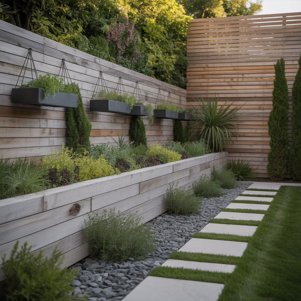 fence and retaining wall ideas