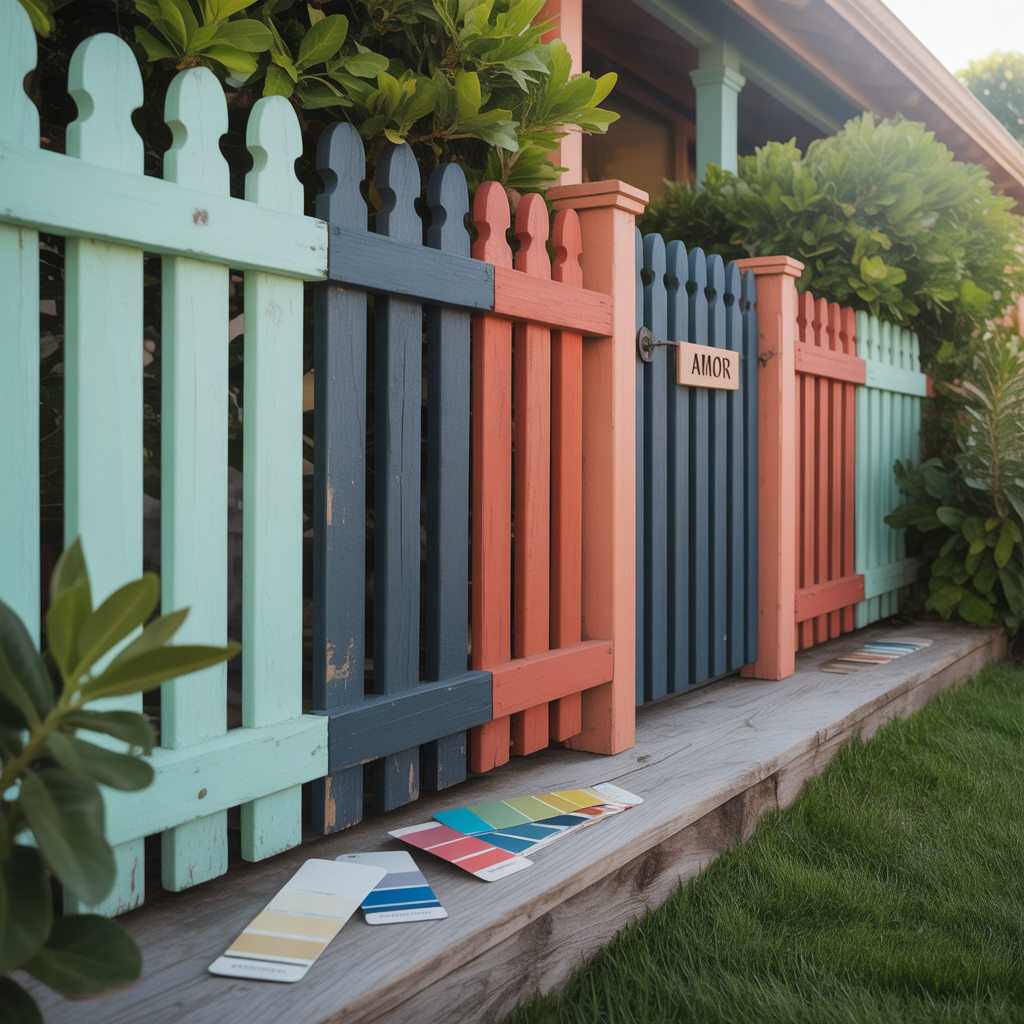 fence colors ideas