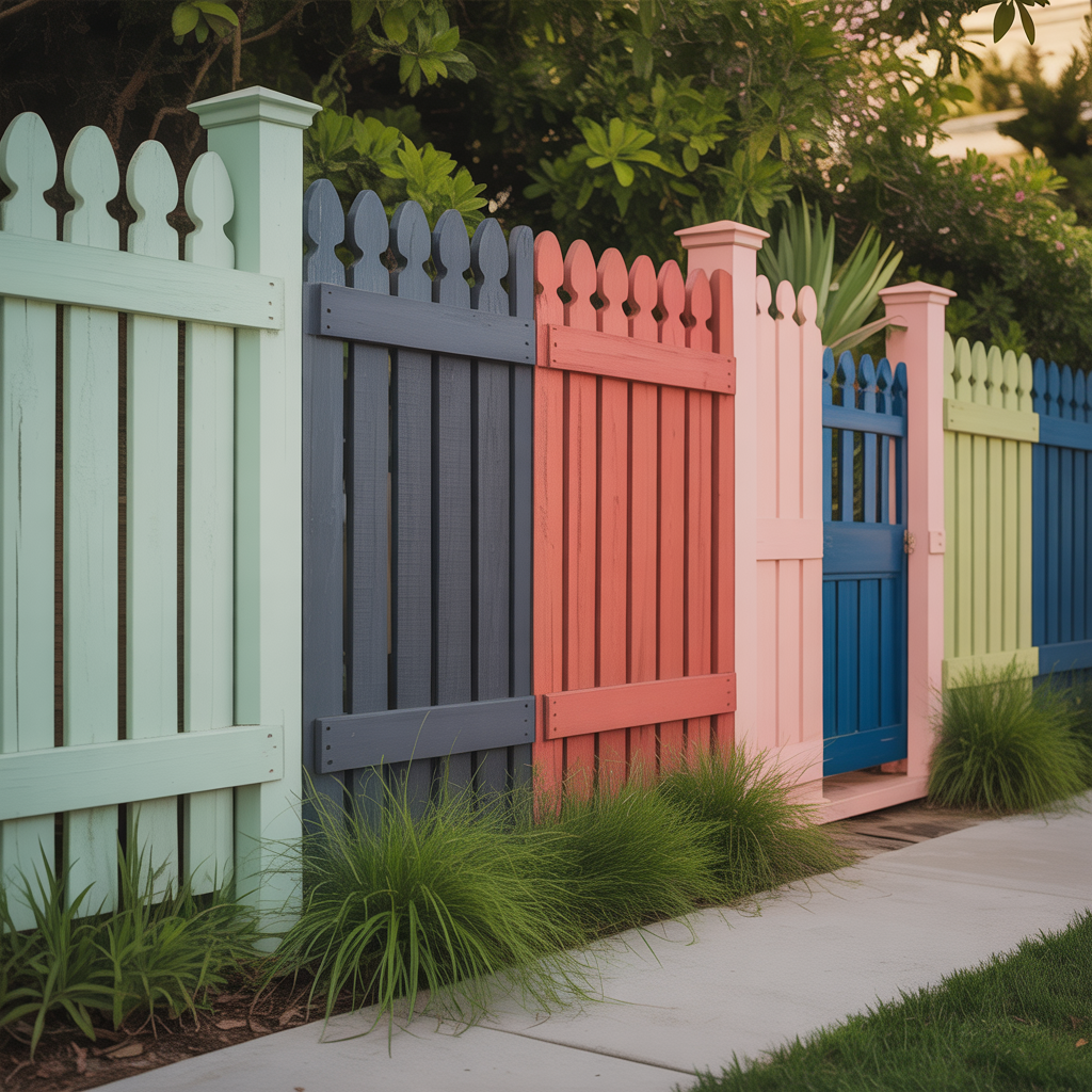 fence colors ideas