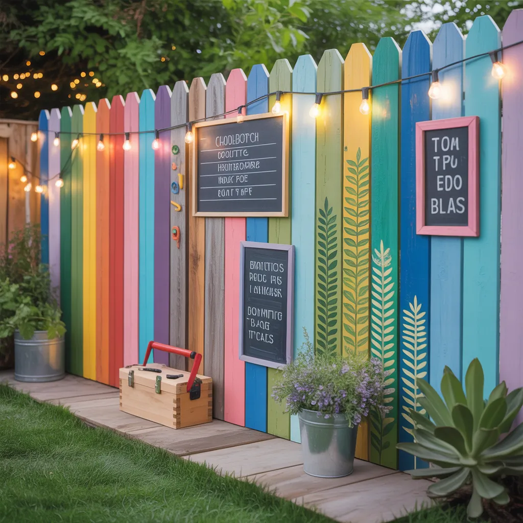 fence ideas painted
