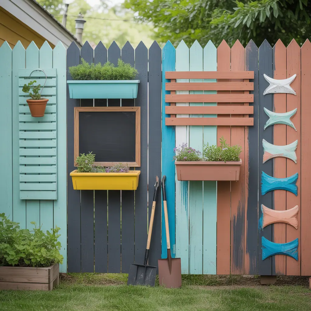 fence ideas painted