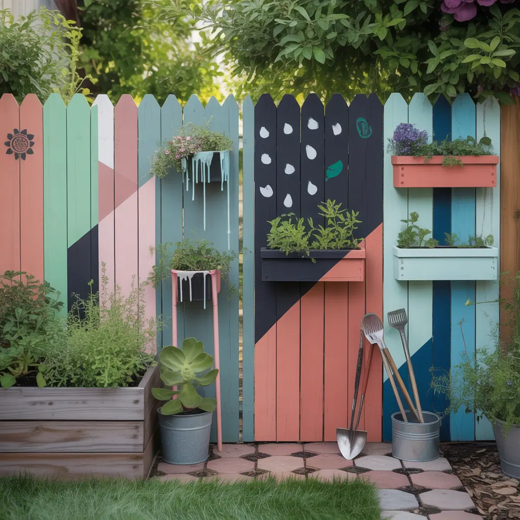 fence ideas painted