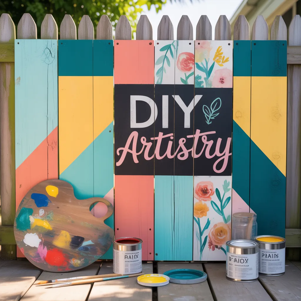 fence ideas painted