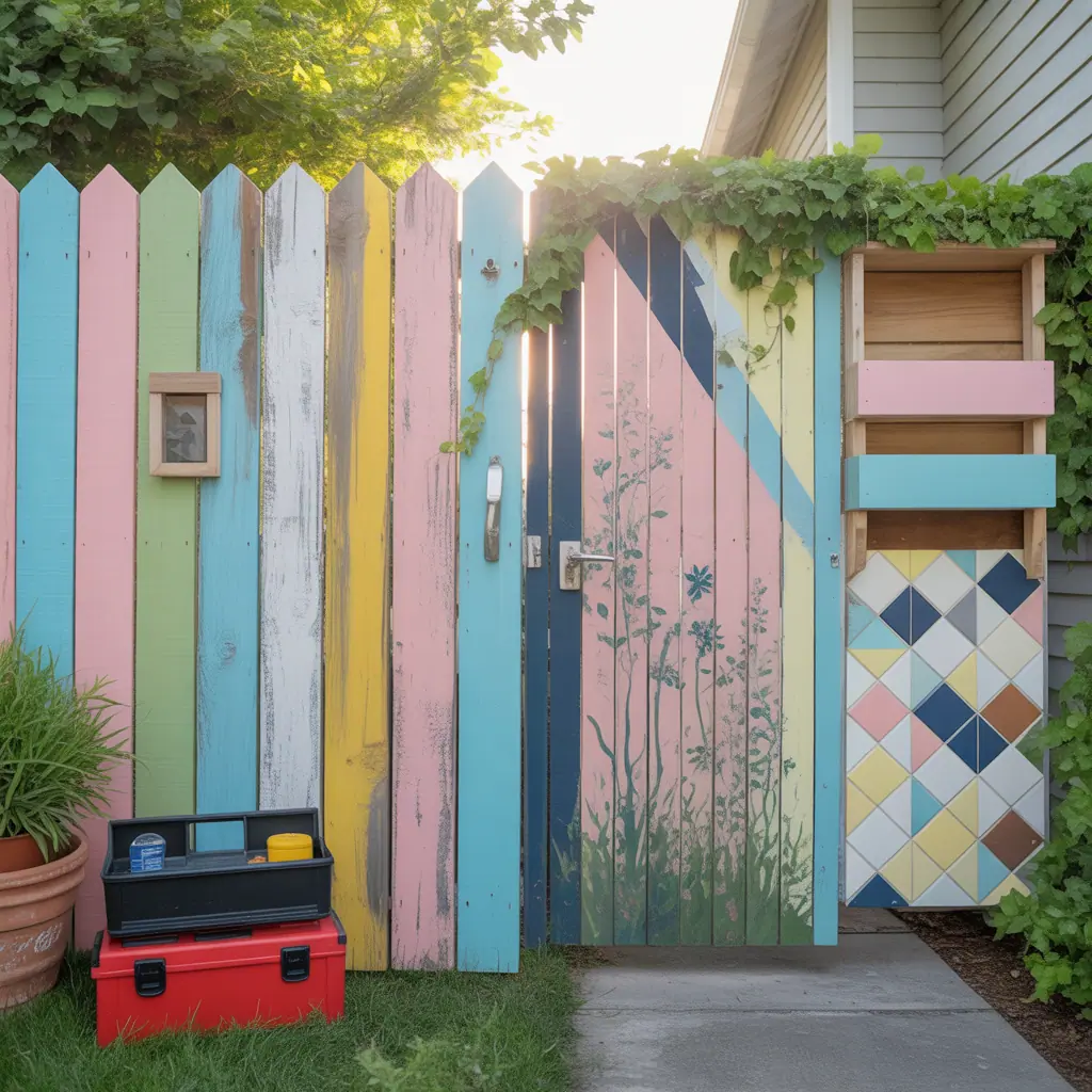fence ideas painted