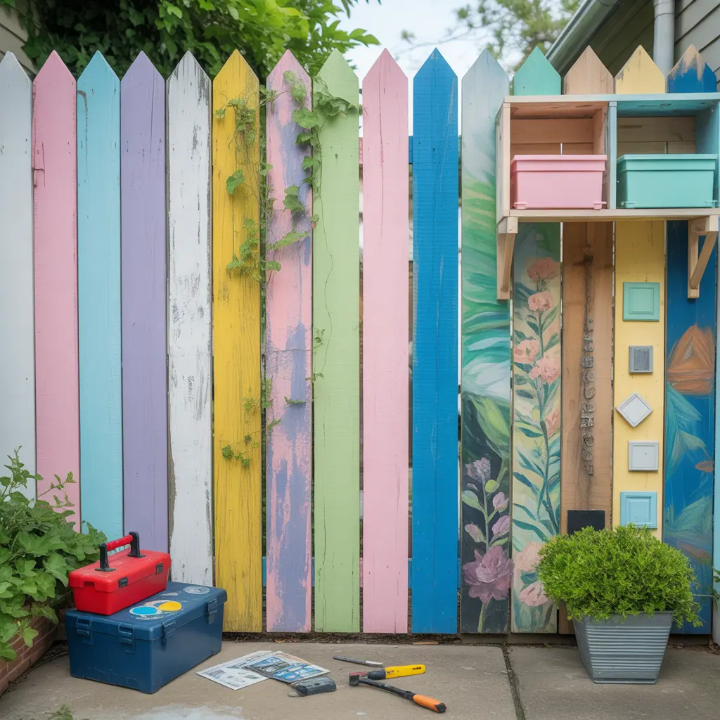 fence ideas painted