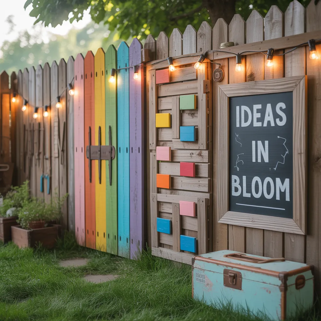 fence ideas painted