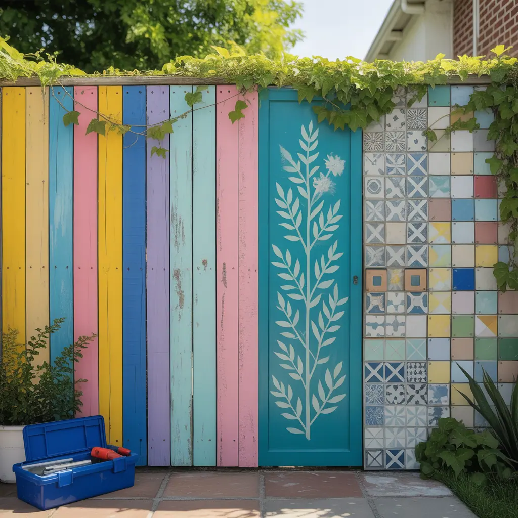 fence ideas painted
