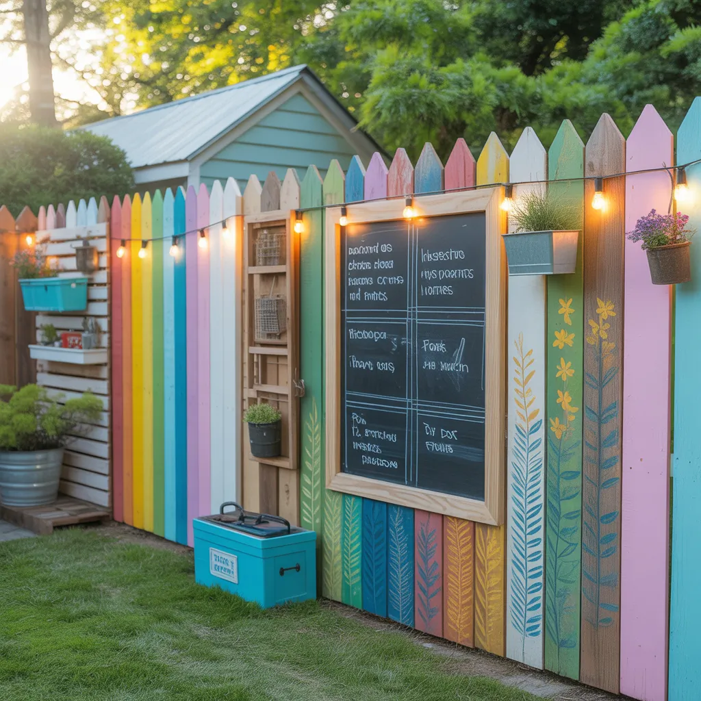 fence ideas painted