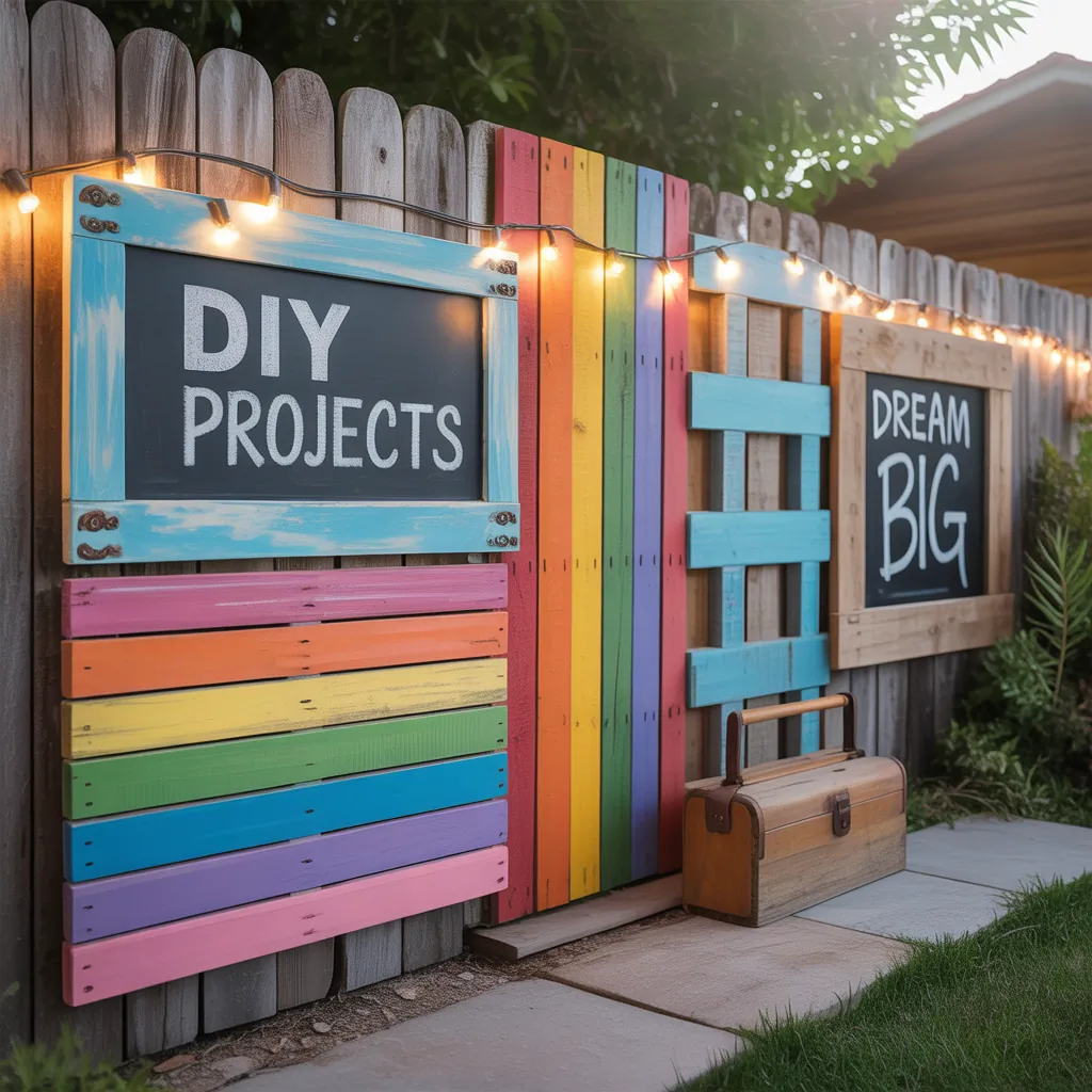 fence ideas painted