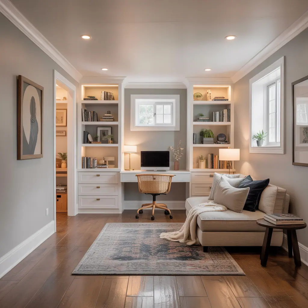 finished basement ideas simple