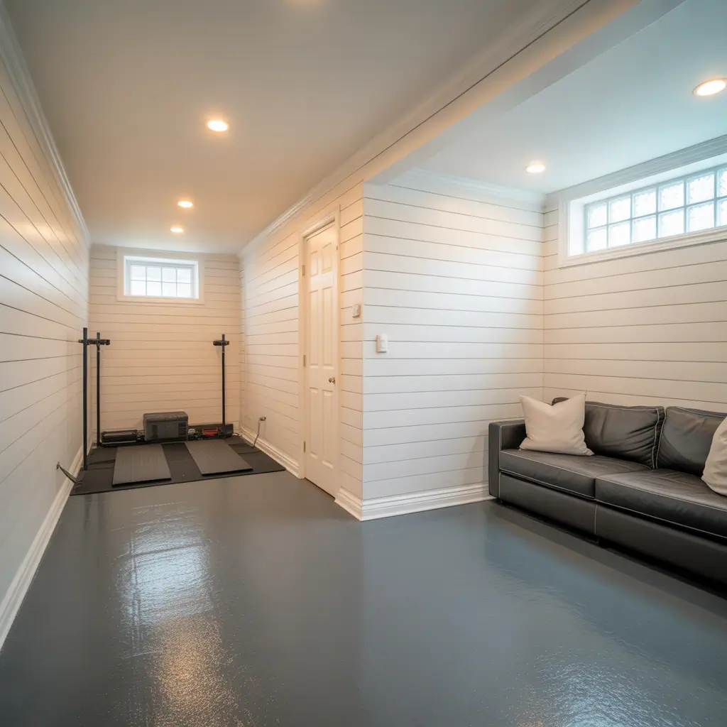 finished basement ideas simple