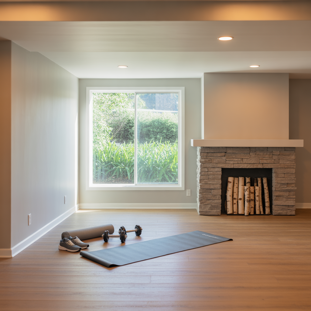 finished basement ideas simple