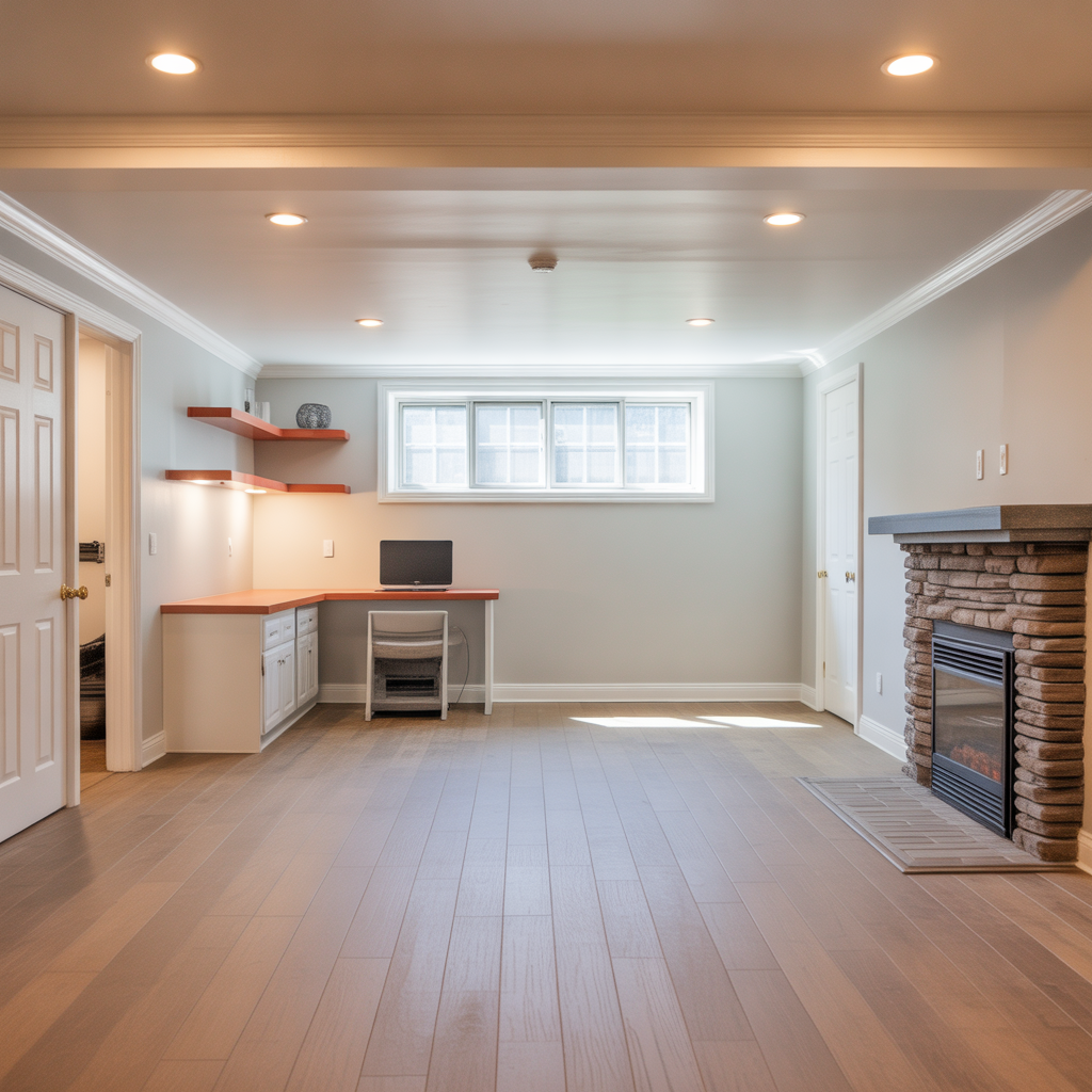 finished basement ideas simple