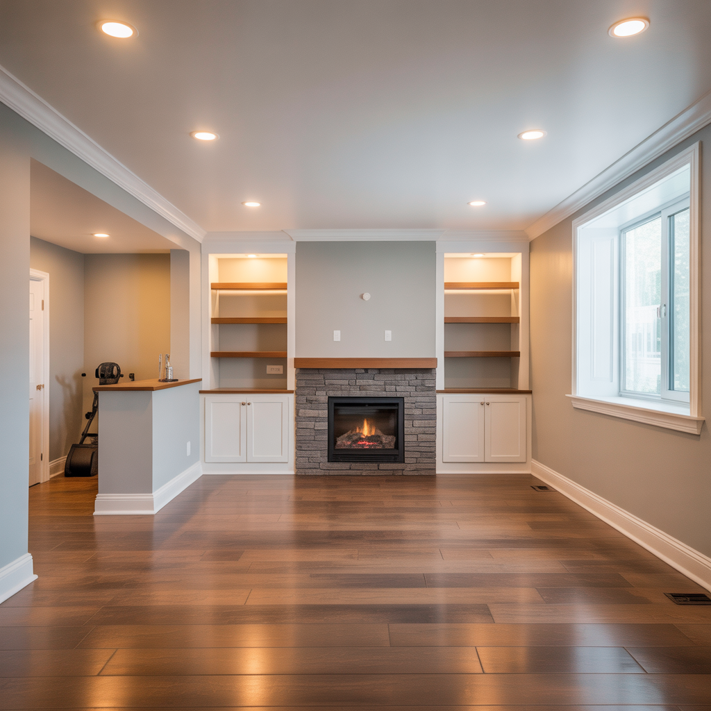 finished basement ideas simple