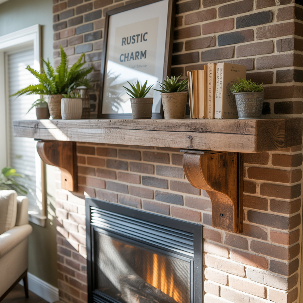 fireplace with shelves ideas