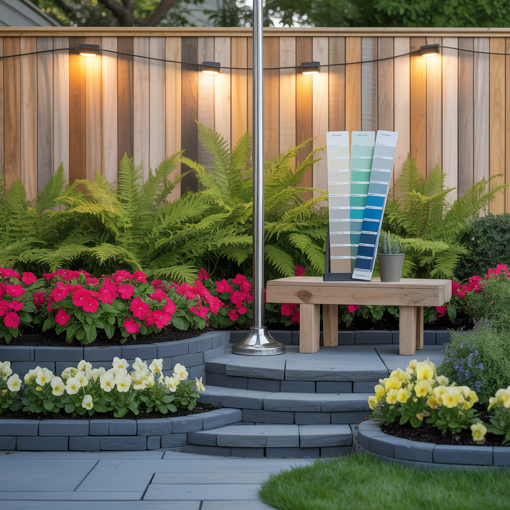 flag pole landscape ideas