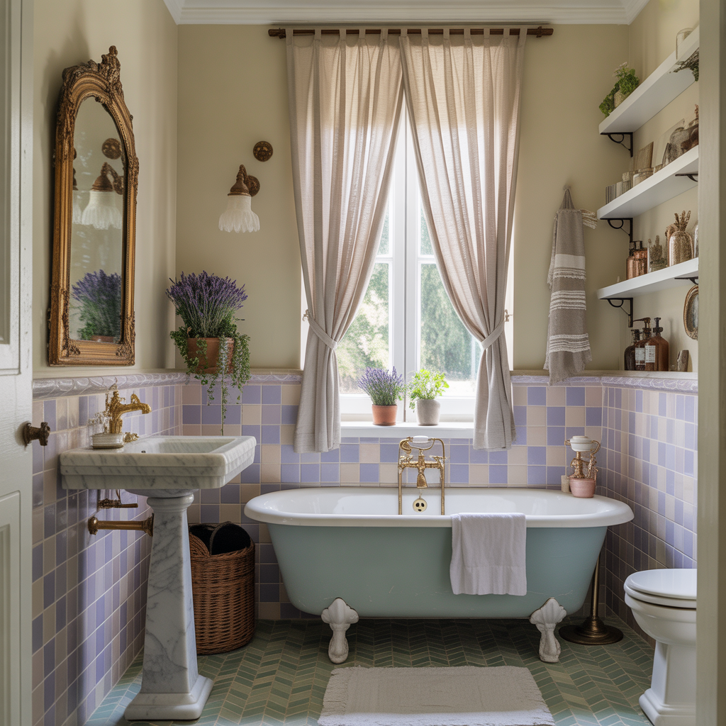 French Bathroom Decor Vintage