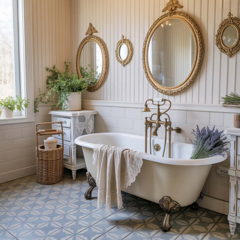 French Bathroom Decor Vintage