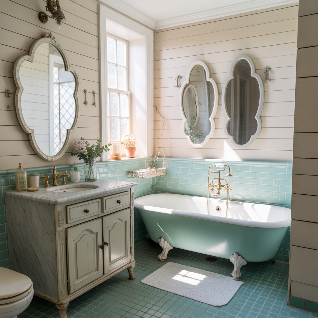 French Bathroom Decor Vintage