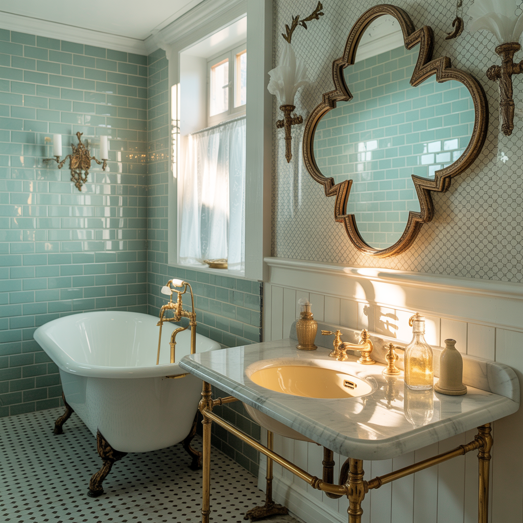 French Bathroom Decor Vintage