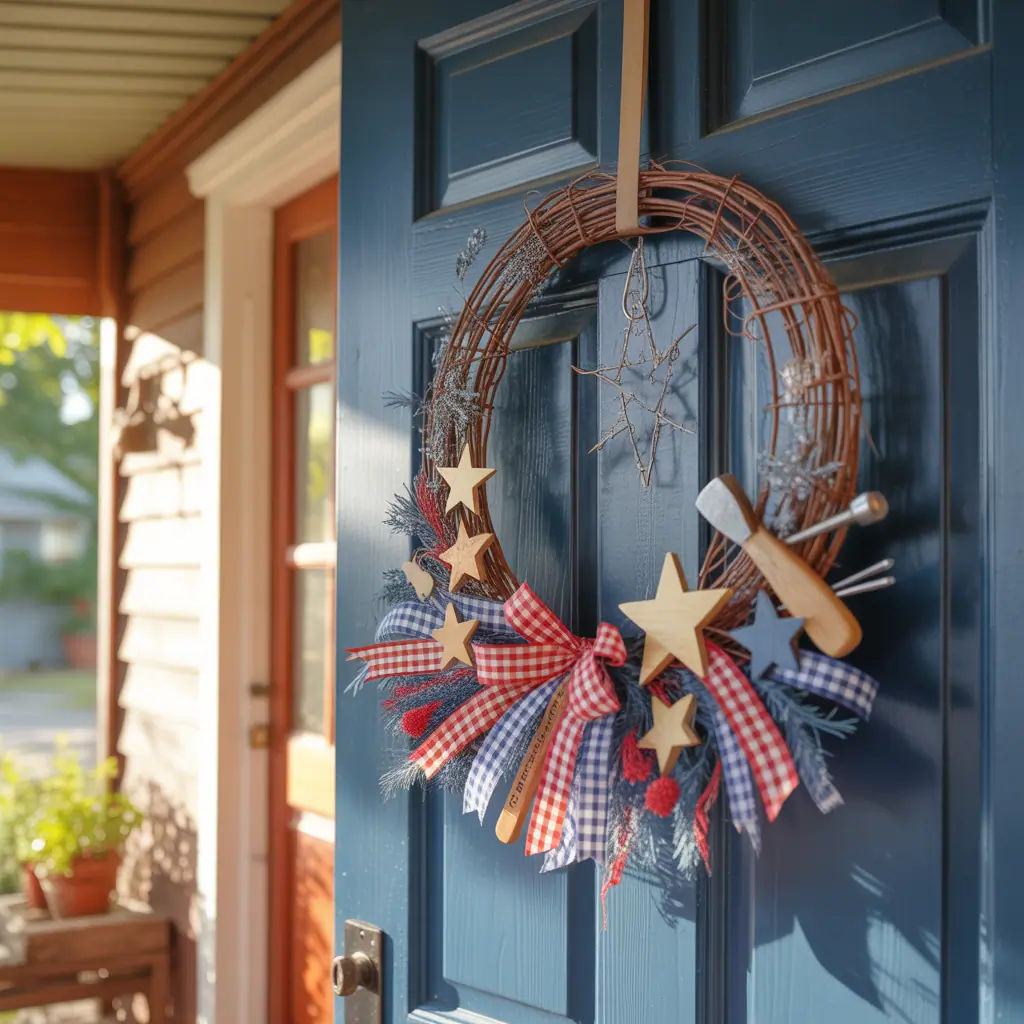 front door 4th of july wreath ideas