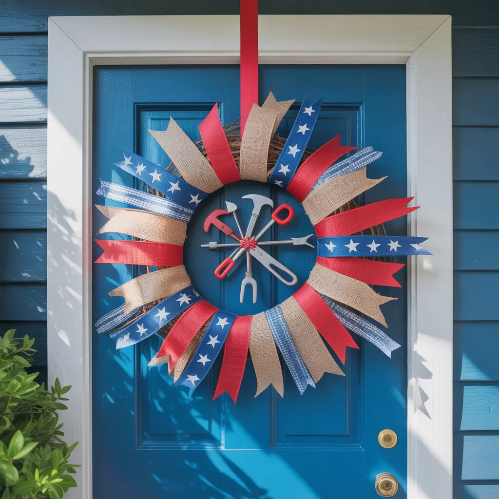 front door 4th of july wreath ideas