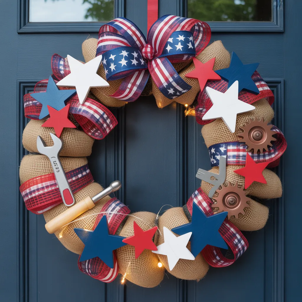 front door 4th of july wreath ideas