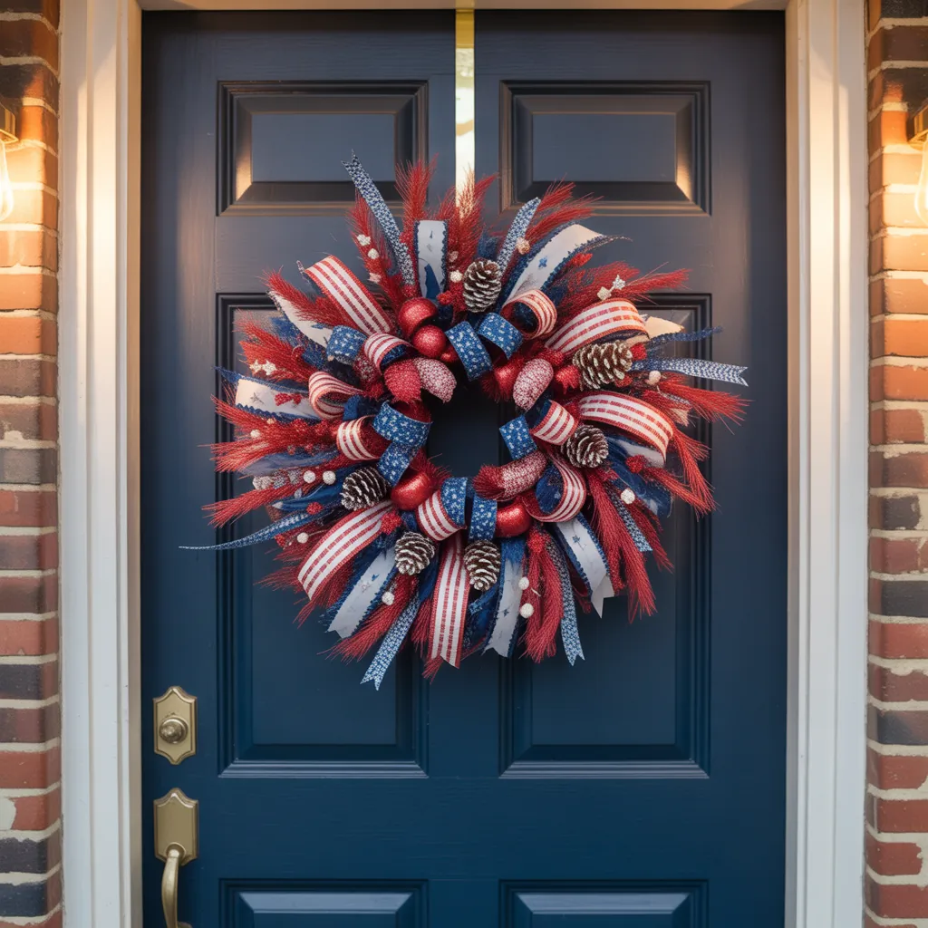 front door 4th of july wreath ideas
