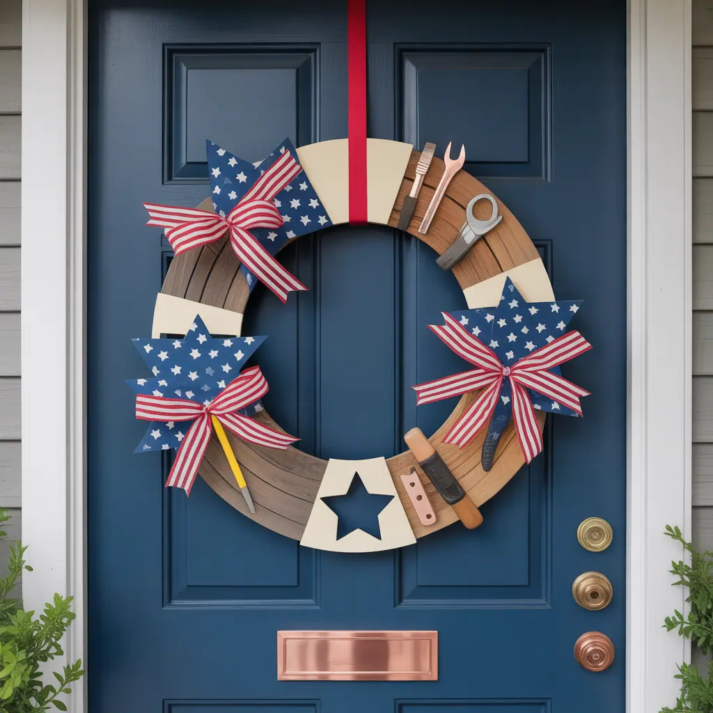 front door 4th of july wreath ideas