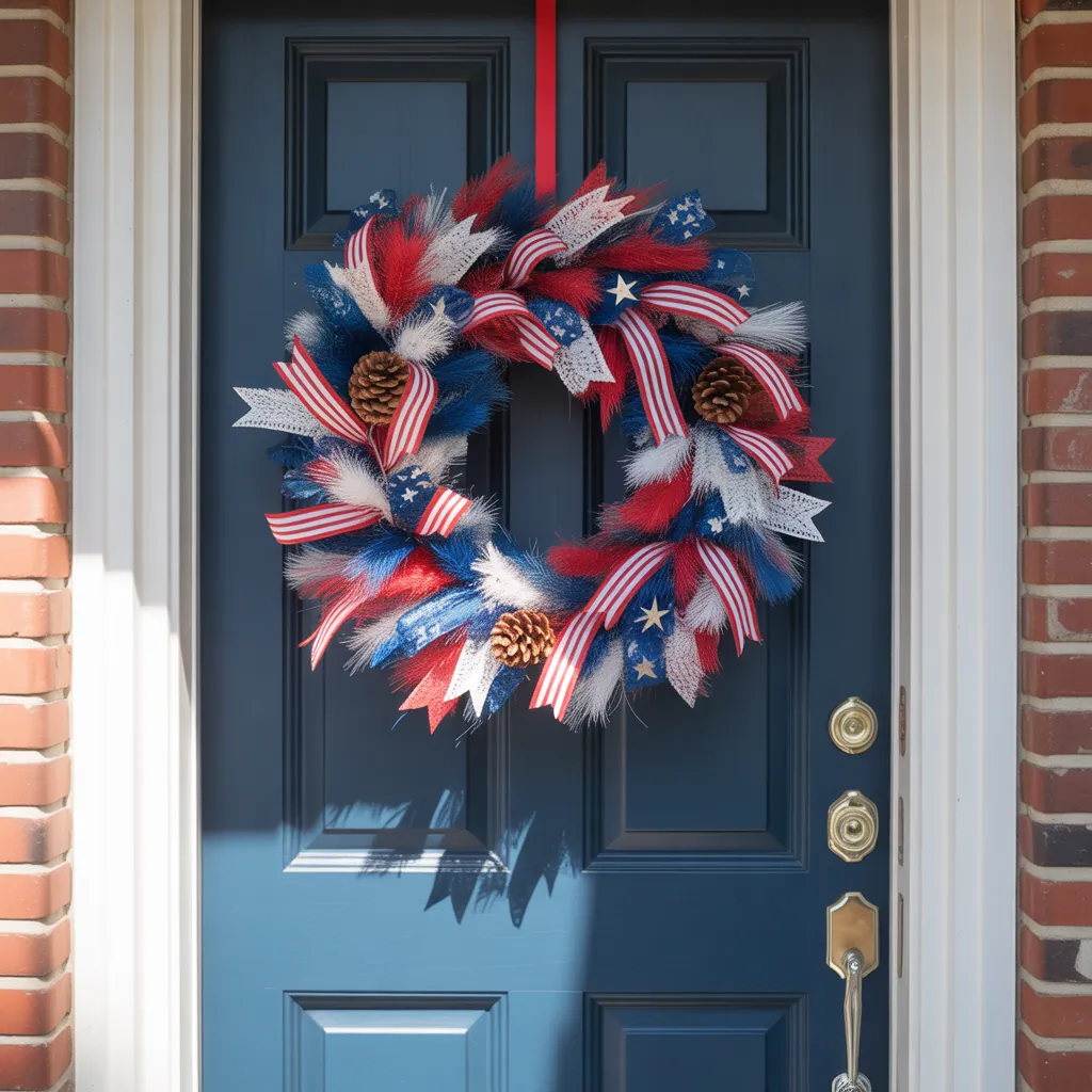 front door 4th of july wreath ideas