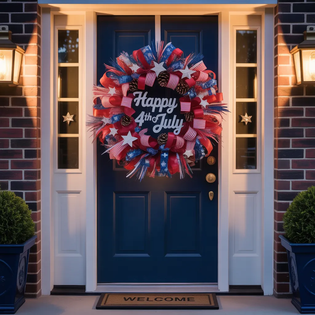 front door 4th of july wreath ideas